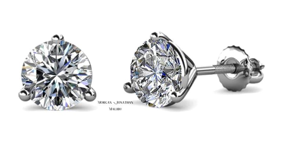 Martini hot sale diamond earrings